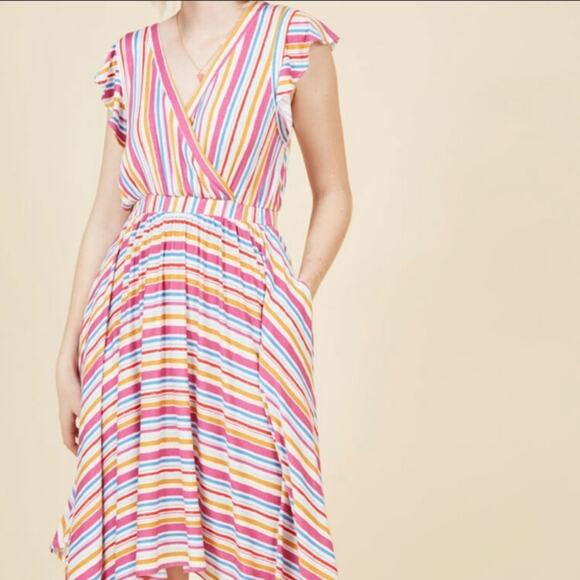 ModCloth verified vacationer striped dress - Picture 1 of 9